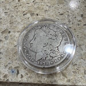 #99 - 1879 Morgan Silver Dollar - Obverse View - Silver Tone